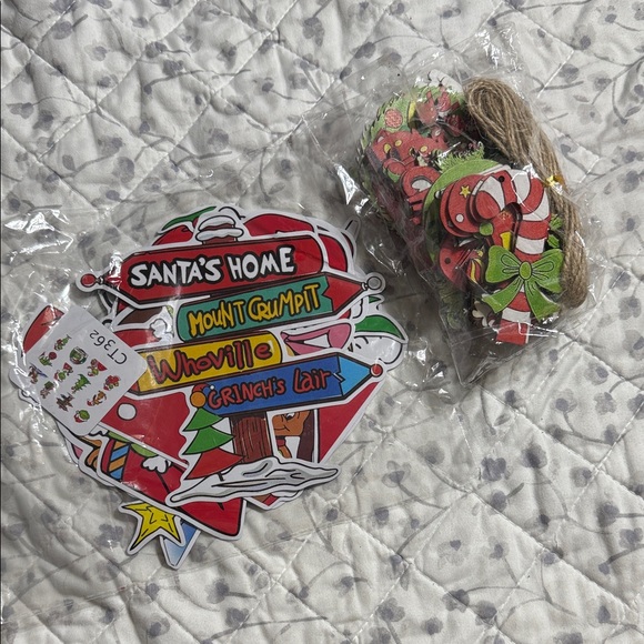 Festive Grinch Holiday Set with Red and Green Accents - Picture 1 of 5
